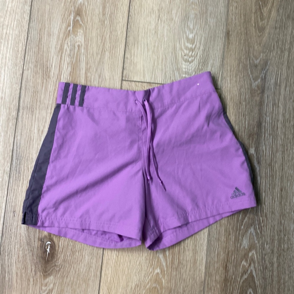 Small lilac running adidas shorts women athletic
